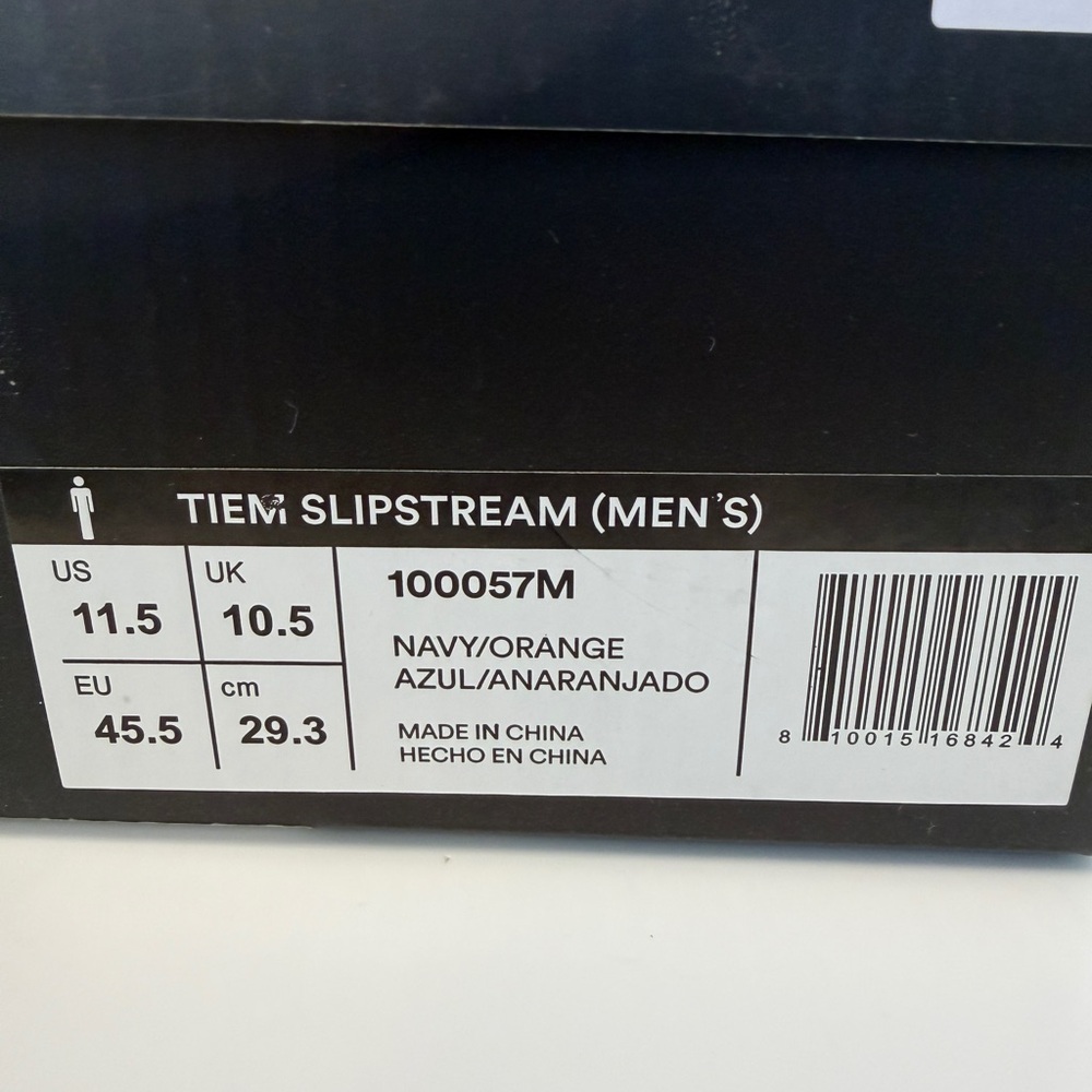 Men's TIEM Navy and Orange Cycling Shoes - Picture 4 of 4